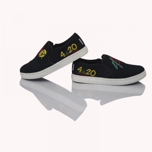 420 Embroidered Hemp Shoes - CBD & Hemp Products | Hemp Trade Market