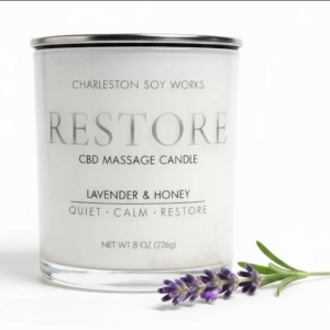 RESTORE CBD Lotion Candle – Melts Into Body Oil - CBD & Hemp Products | Hemp Trade Market